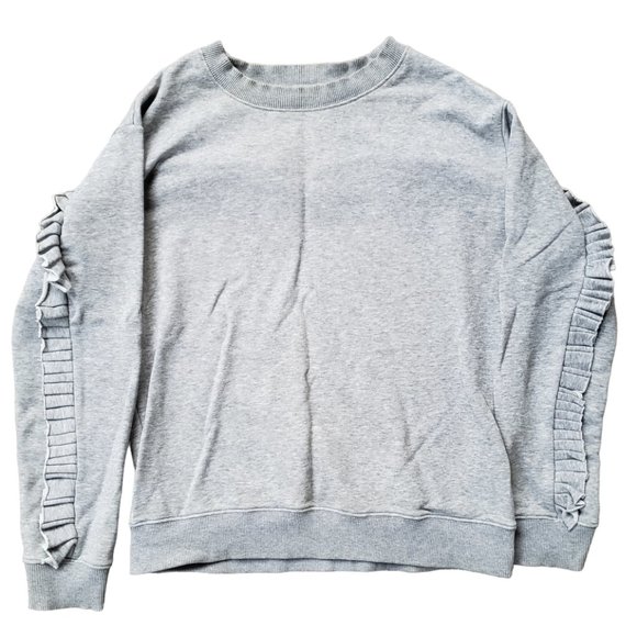 Saks Fifth Avenue Thick Sweatshirt Women's Small Gray - Picture 1 of 7